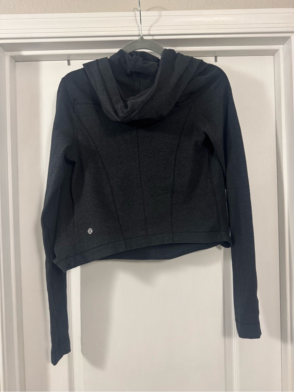Lululemon Charcoal Gray Wrap V-Neck Sweater - Picture 5 of 7